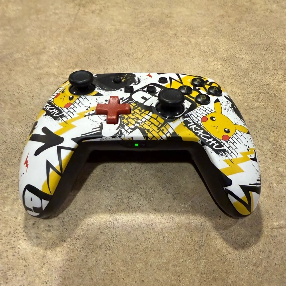 PowerA Enhanced Pokemon Graffiti Wireless Controller Nintendo Switch - Tested
